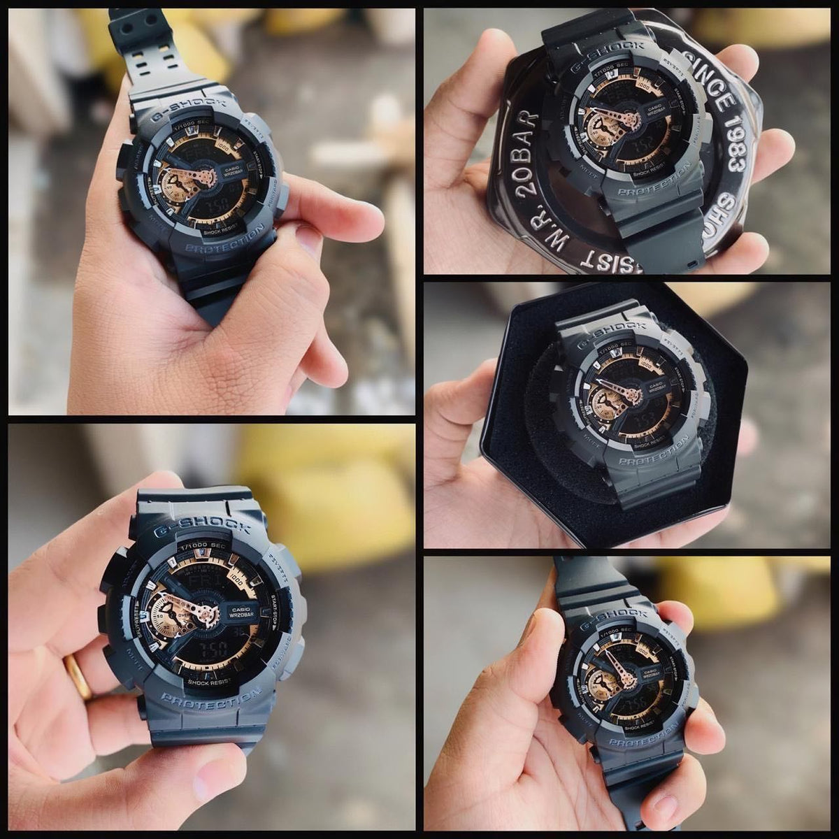 G-SHCK GA-110 black-copper